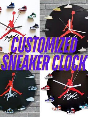 3D Sneakers Clock with Mini AJ1-AJ12k